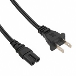 1 pcs : 800-1804-2-SPT2-BL-00200-1 - CORD 18AWG NEMA 1-15P - C7 6.56'