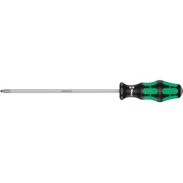 1 pcs - Wera Pozidriv Screwdriver, PZ2 Tip, 200 mm Blade, 305 mm Overall