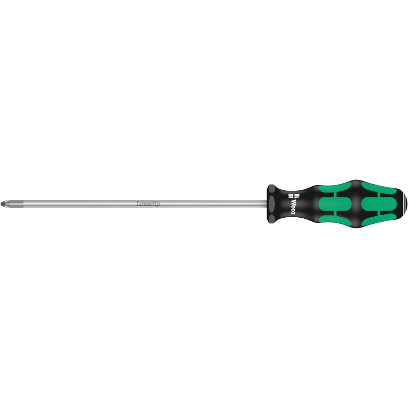 1 pcs - Wera Pozidriv Screwdriver, PZ2 Tip, 200 mm Blade, 305 mm Overall