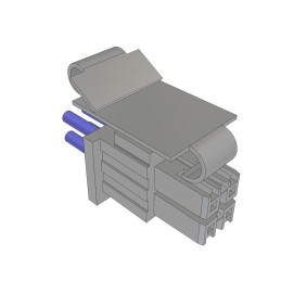 1 pcs : MMSD-02-20-L-08.00-S-K-M - MINI-MATE CABLE ASSEMBLY, 0.100'