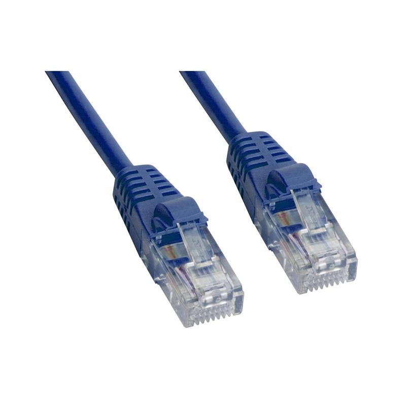 1 pcs : MP-5XRJ45UNNB-007 - CAT 5E UTP XOVER RJ45 BLUE 7'