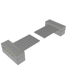 1 pcs : TCSD-04-D-12.00-01-F-N - 2MM DOUBLE ROW FEMALE IDC ASSEMB