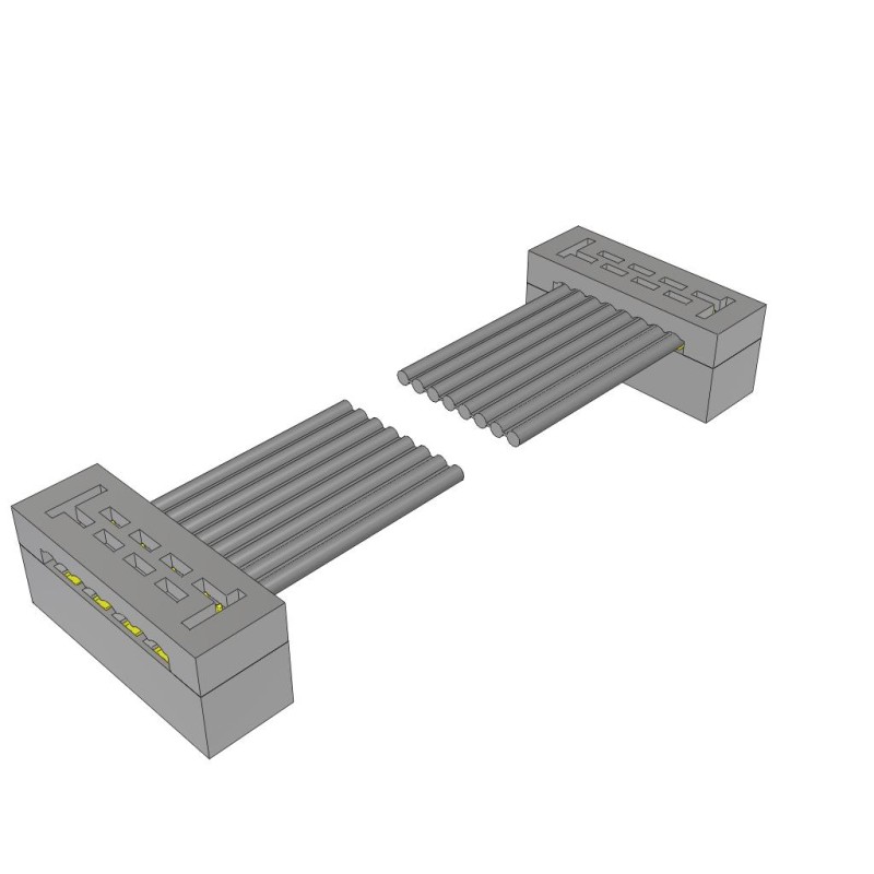 1 pcs : TCSD-04-D-12.00-01-F-N - 2MM DOUBLE ROW FEMALE IDC ASSEMB