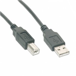 1 pcs : AK672/2-5-BLACK - CBL USB2.0 A PLUG TO B PLG 16.4'