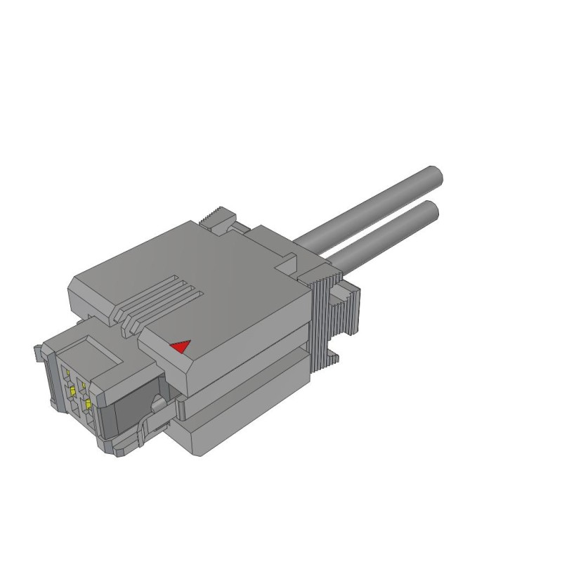 1 pcs : UMPC-02-L-18-M-12.0 - CBL ASSEM MPOWER 2POS 18AWG 12'