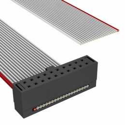 1 pcs : TCSD-10-S-12.00-01-N - CABLE ASSEM 2MM 20PS SGL END 12'