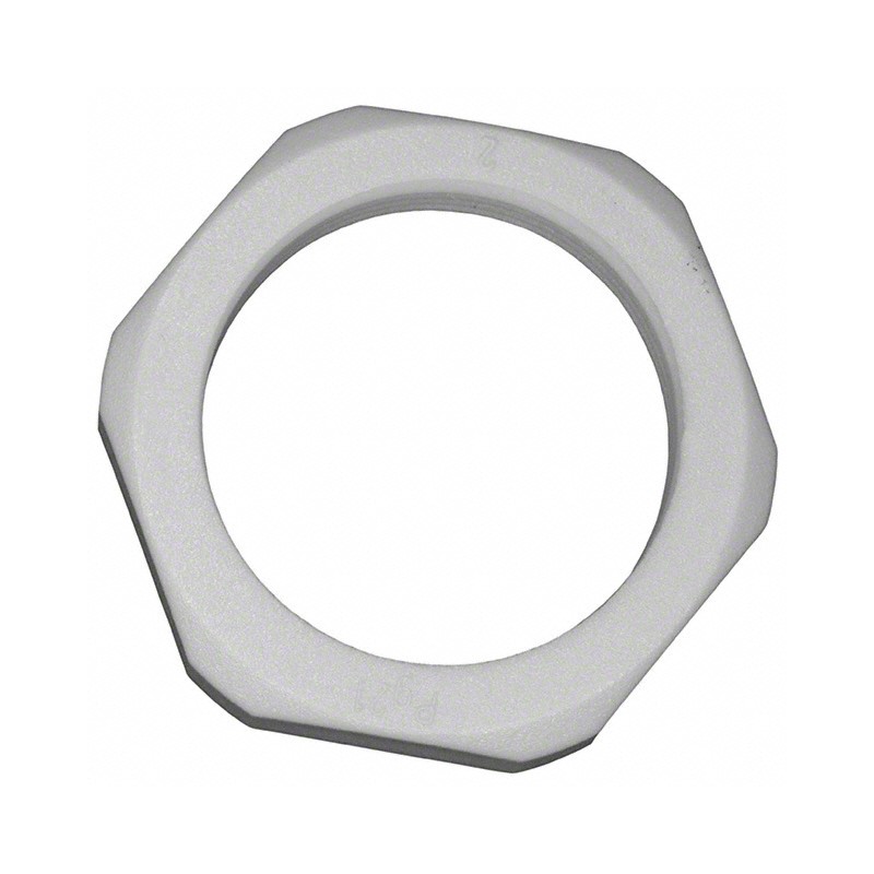 1 pcs : A8221 - LOCKNUT PG 21 NYLON GRAY