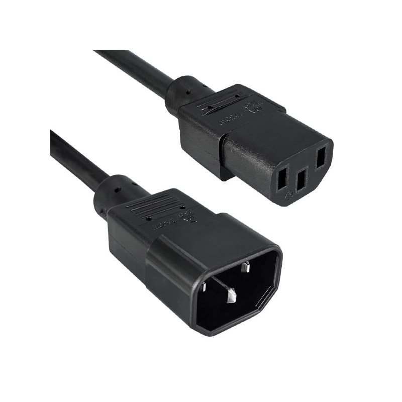 1 pcs : 318002-01 - CORD 18AWG 320C14 - C13 3.25'
