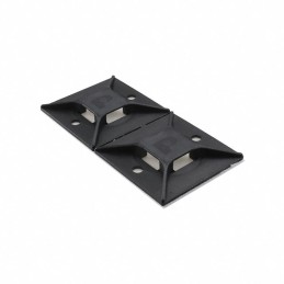 1 pcs : ABM3H-A-L20 - CABLE TIE HLDR QUAD ADH BLACK