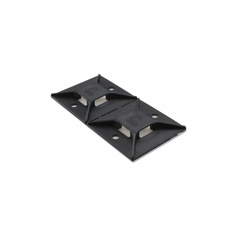 1 pcs : ABM3H-A-L20 - CABLE TIE HLDR QUAD ADH BLACK