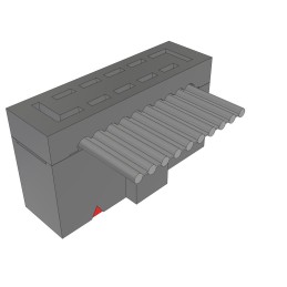 1 pcs : HCSD-05-S-12.00-01-N-G - IDC SOCKET AND TERMINAL CABLE AS