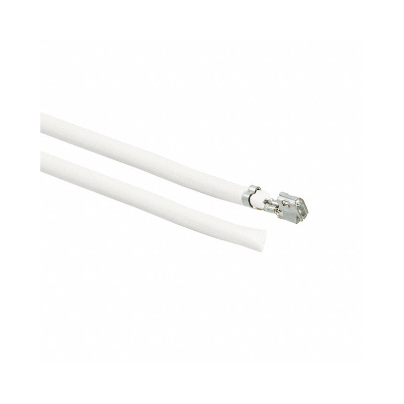 10 pcs : 0502128000-10-W6 - 10' PRE-CRIMP 3049 WH001 WHITE