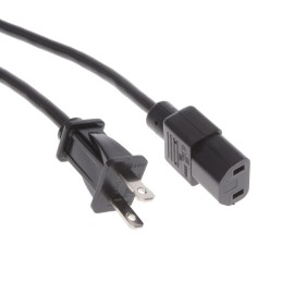 1 pcs : 401P1219F71A - CORD 18AWG NEMA1-15P-IEC320 9'