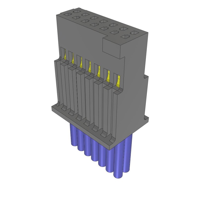 1 pcs : SFSD-07-28-G-08.00-S - .050 SOCKET DISCRETE CABLE ASSEM