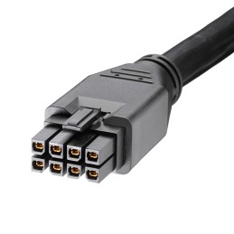 1 pcs : 2451360805 - MEGAFIT 8CKT BLACK 500MM OVERMOL