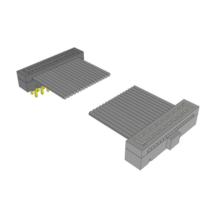 1 pcs : TCMD-08-T-02.00-01-N - CABLE ASSEM 2MM 16POS M-F 2'
