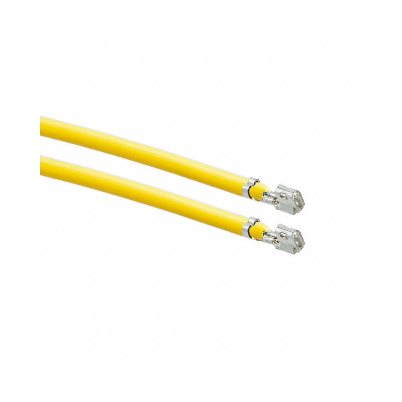 10 pcs : 0502128000-12-Y6-D - 12' PRE-CRIMP 3049 YL001 YELLOW