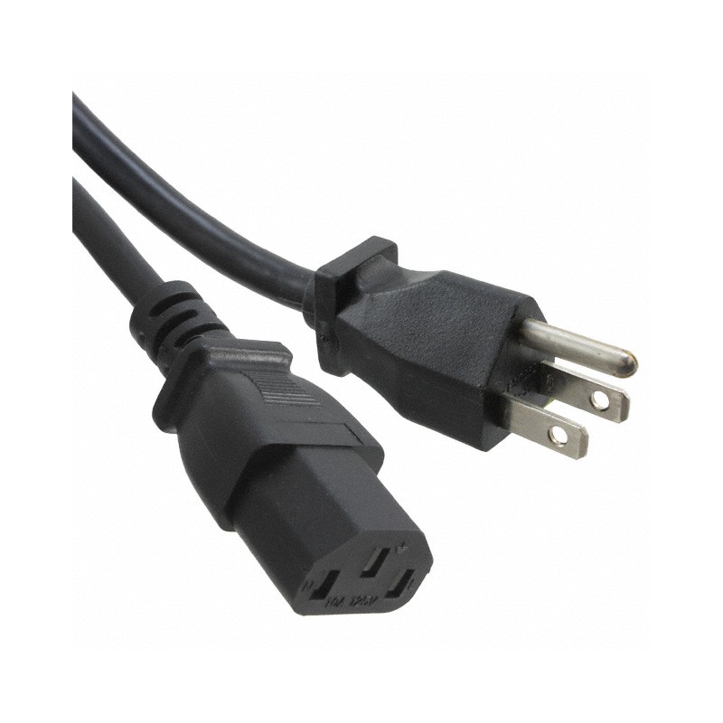 1 pcs : A-PC2302-050021-1 - CRD 18AWG NEMA5-15P - C13 16.4'