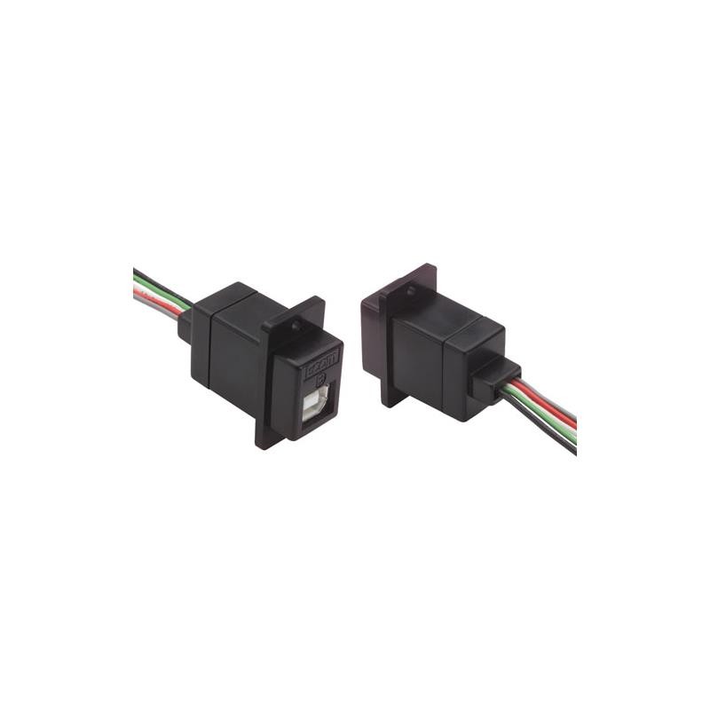 1 pcs : ECJ504B-UB - JK PNL MNT USB B 10'' WIRE LDS