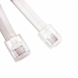 1 pcs : 510-26-6600-WH-0014F - CABLE MOD 6P6C PLUG TO PLUG 14'