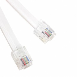 1 pcs : 512-26-6600-WH-0014F - CABLE MOD 6P6C PLUG TO PLUG 14'