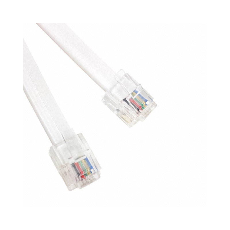 1 pcs : 512-26-6600-WH-0014F - CABLE MOD 6P6C PLUG TO PLUG 14'