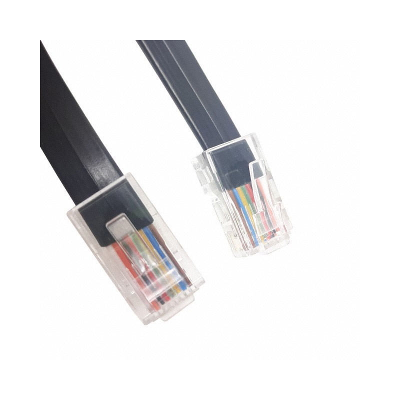 1 pcs : 520-26-8800-BL-0010F - CABLE MOD 8P8C PLUG TO PLUG 10'