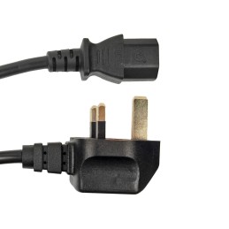 1 pcs : BAC2556 - UK LEAD 5A 3 BLACK 2M