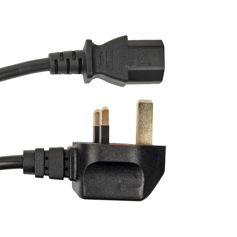 1 pcs : BAC2556 - UK LEAD 5A 3 BLACK 2M