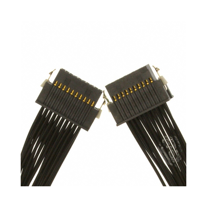 1 pcs : SFSD-10-28-H-10.00-DR-NDS - CABLE ASSY SOCKET 20POS 28AWG