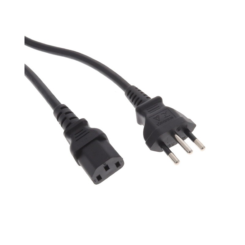 1 pcs : 204B4272M5701(R) - CORD 17AWG NBR 14136-IEC320 8.2'