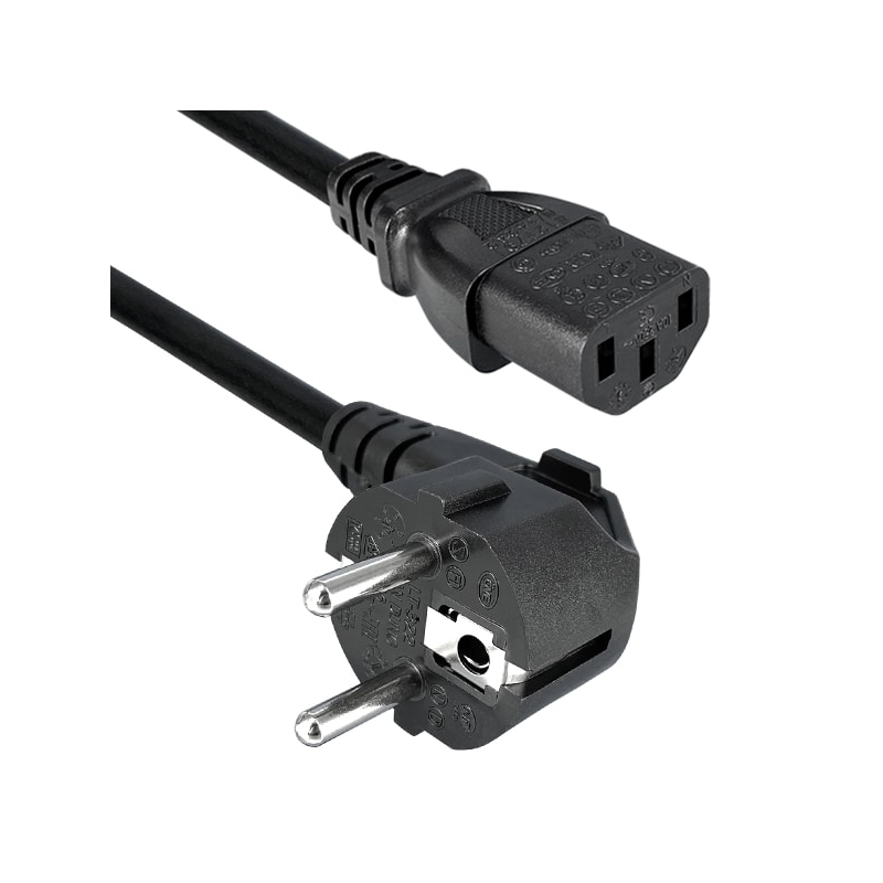1 pcs : 367003-D01 - CORD CEE 7/7RA - IEC320-C13 8.2'