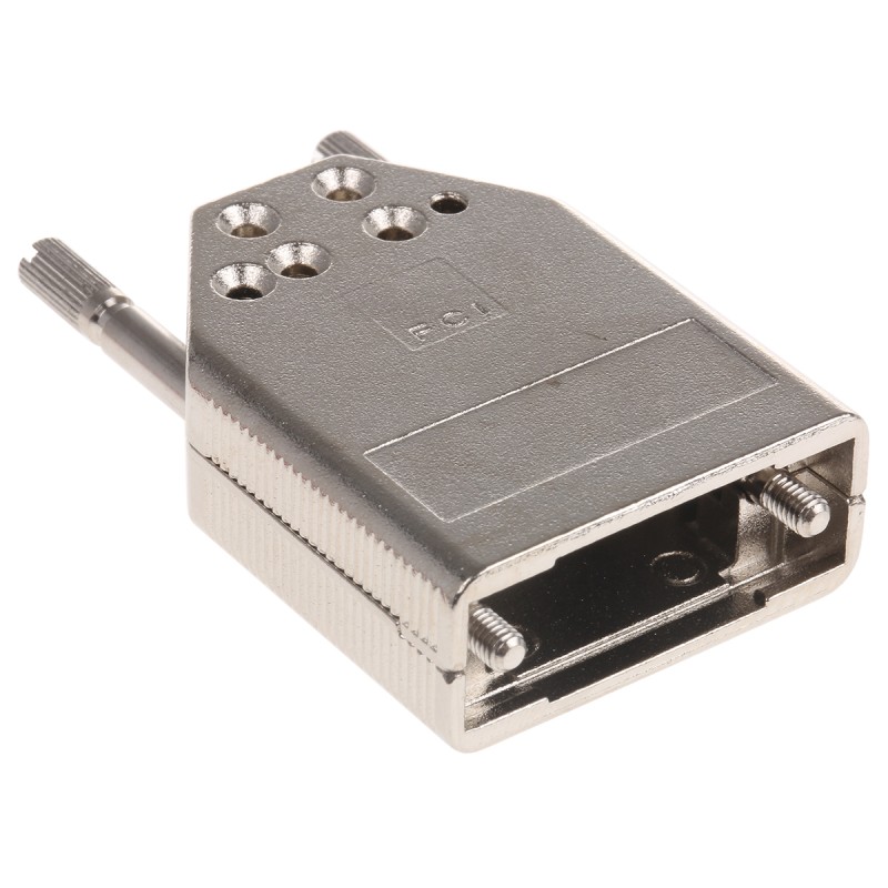 50 pcs - Amphenol ICC 8655MH Series Die Cast Zinc D Sub Backshell, 9 Way, Strain Relief