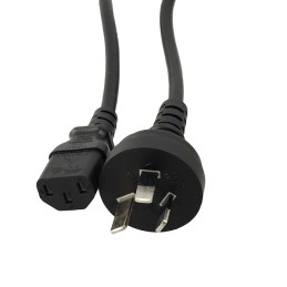 1 pcs : 5502022M5701A(R) - CORD 17AWG AS3112 TO IEC 320-C13