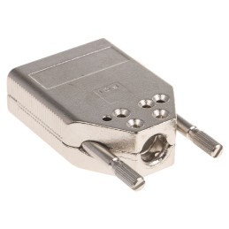 50 pcs - Amphenol ICC 8655MH Series Die Cast Zinc D Sub Backshell, 9 Way, Strain Relief