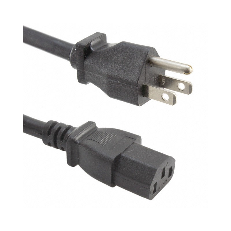 1 pcs : A-PC2302-020027-1 - CORD 16AWG 5-15P - 320-C13 6.56'
