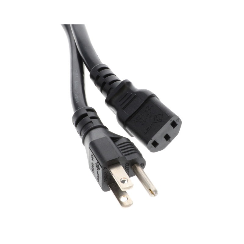 1 pcs : 302J115J6F0701J(R) - CORD 16AWG NEMA 5-15P-IEC 320 6'