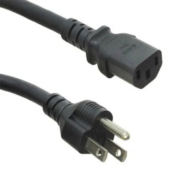 1 pcs : 3021876F7701-H(R) - CORD 18AWG NEMA5-15-IEC320 6.56'