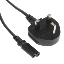 1 pcs : 6104112M703A(R) - CORD 18AWG BS1363-IEC320/C7 6.56