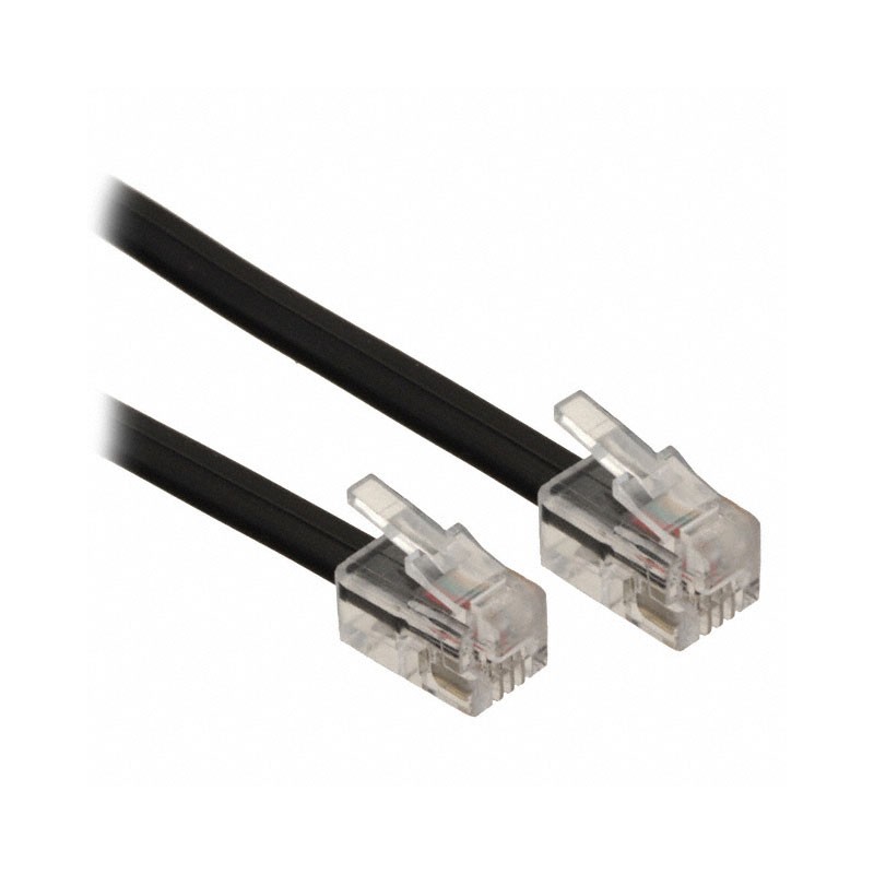 1 pcs : 512-26-4400-BL-0025F - CABLE MOD 4P4C PLUG TO PLUG 25'