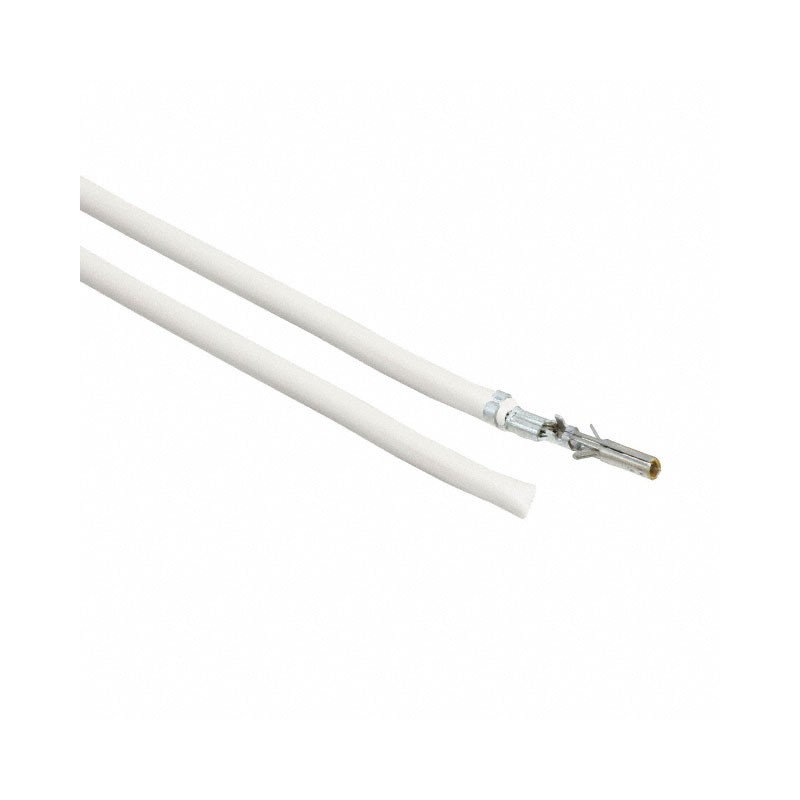 10 pcs : 0430300003-06-W0 - 6' PRE-CRIMP A2040W WHITE