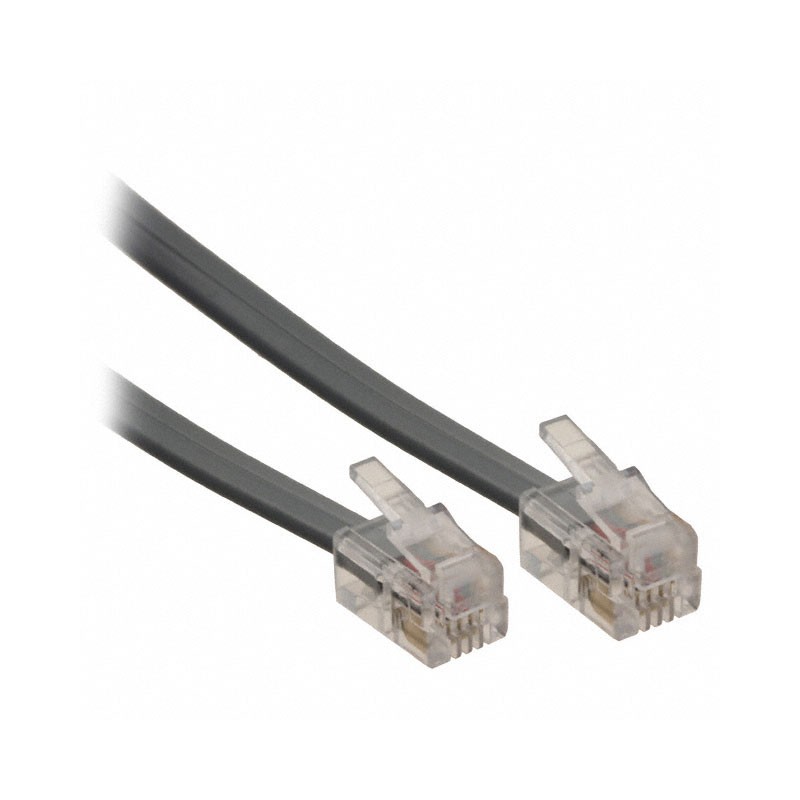 1 pcs : 512-26-4400-SV-0025F - CABLE MOD 4P4C PLUG TO PLUG 25'