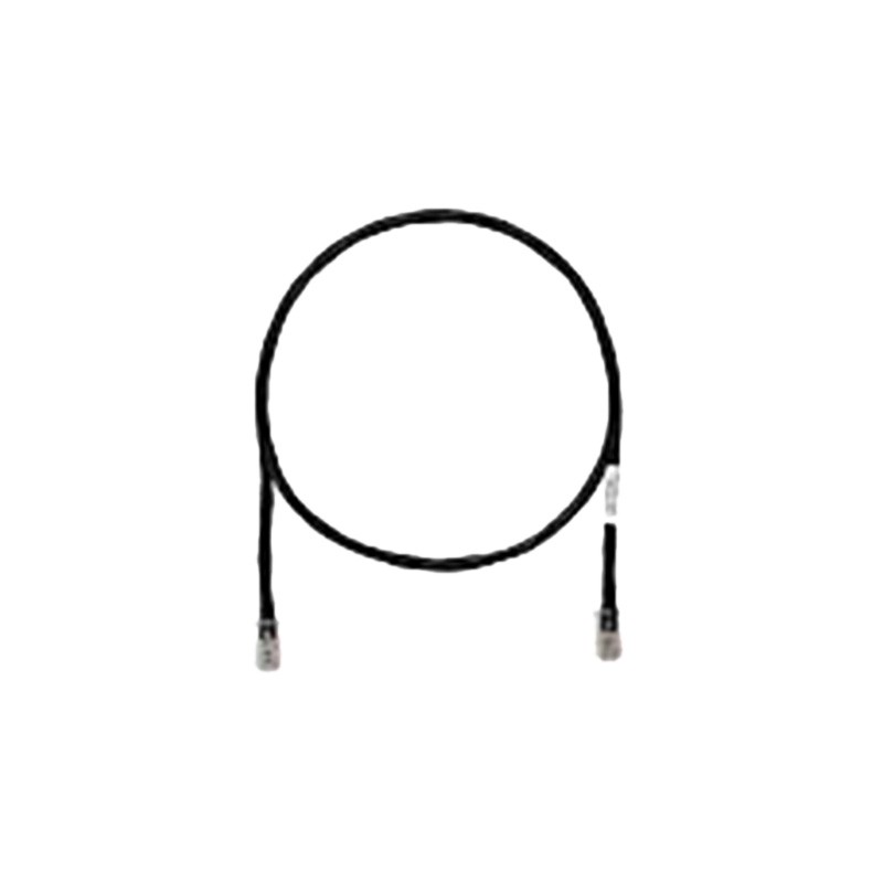 1 pcs : UTPCH1BLY - COPPER PATCH CORD, CAT 5E, BLACK