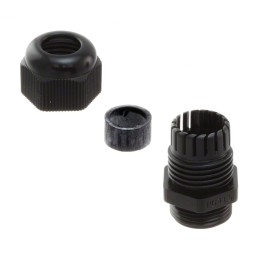 1 pcs : CG-PG21-2-BK - CABLE GLAND 13-18.01MM PG21