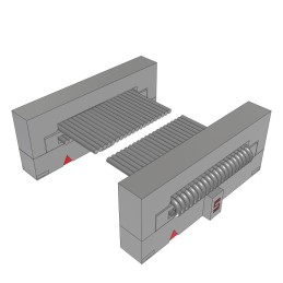 1 pcs : FFSD-10-D-10.00-01-N-SR - .050 X .050 C.L. FEMALE IDC ASSE