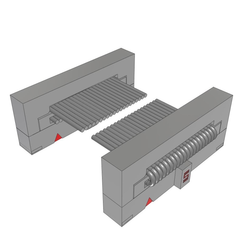 1 pcs : FFSD-10-D-10.00-01-N-SR - .050 X .050 C.L. FEMALE IDC ASSE