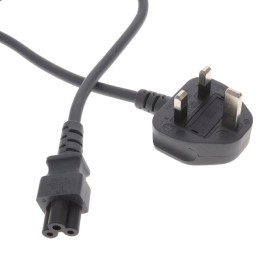 1 pcs : 6104262M0712T-GGY(R) - CORD 18AWG BS1363-IEC320 6.73'