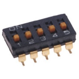 5 pcs - Omron 6 Way Surface Mount DIP Switch 6P