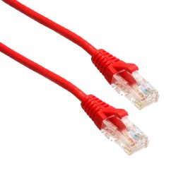 1 pcs : MP-6A28GNSRED-007 - UTP SLIM CAT6A 28AWG RED 7'