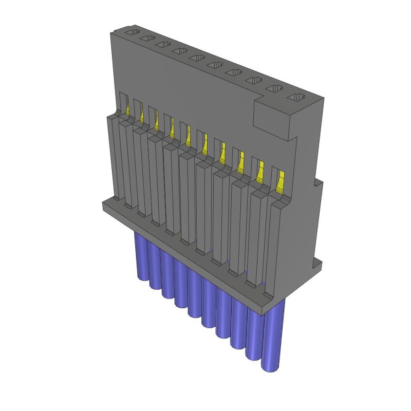 1 pcs : SFSS-10-28-G-03.00-S - SINGLE ROW DISCRETE WIRE ASSEMBL